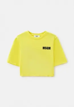 MSGM Kids: Жёлтая футболка 