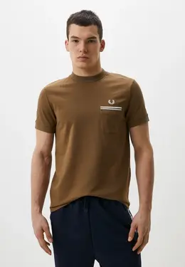 Fred Perry: Коричневая футболка 