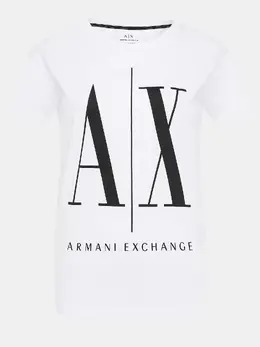 Armani Exchange: Белая футболка 