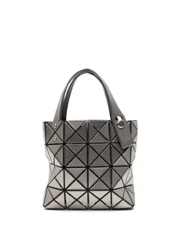 Bao Bao Issey Miyake: Серебристая сумка-шоппер 