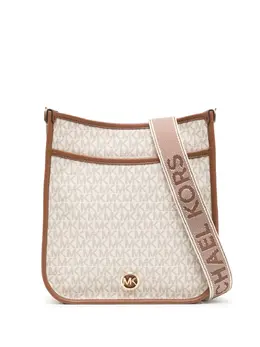Michael Kors: Коричневая сумка через плечо 
