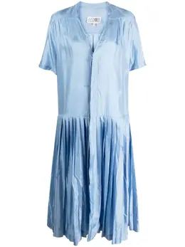 MM6 Maison Margiela: Плиссированное платье 