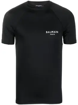 Balmain: Футболка с принтом 