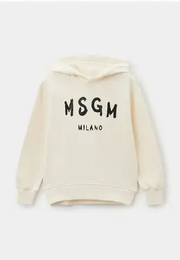 MSGM Kids: Бежевая толстовка