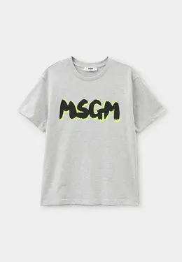 MSGM Kids: Серая футболка