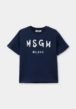 MSGM Kids: Синяя футболка