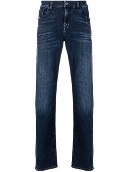 7 For All Mankind: Тёмные джинсы  Slimmy