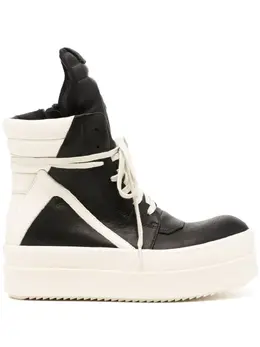 Rick Owens: Чёрные кроссовки  Geobasket