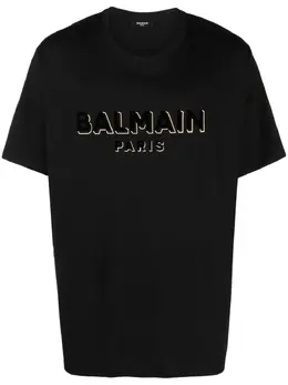 Balmain: Хлопковая футболка