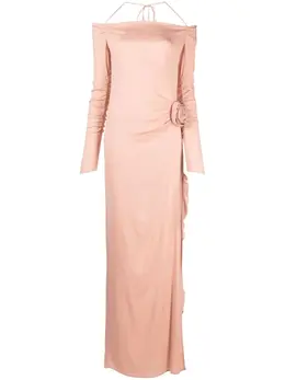Blumarine: Платье с растительным принтом 