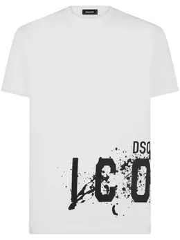 Dsquared2: Футболка  Icon с принтом