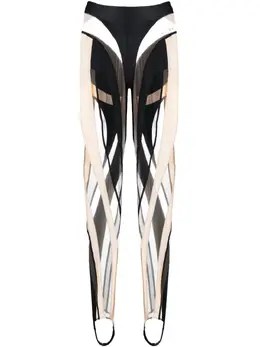 Mugler: Чёрные легинсы 