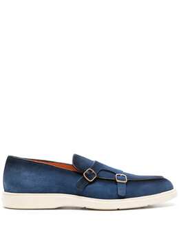 Santoni: Голубые туфли 
