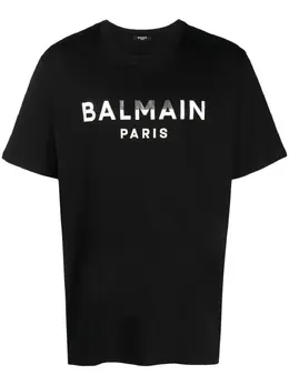 Balmain: Футболка с принтом