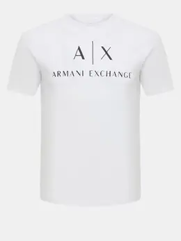 Armani Exchange: Белая футболка 