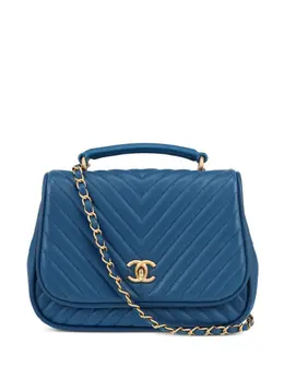 CHANEL Pre-Owned: Голубая сумка 