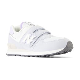 New Balance: Белые кроссовки  574