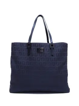 Fendi Pre-Owned: Чёрная сумка-шоппер