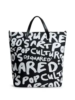 Dsquared2: Сумка-шоппер с принтом 
