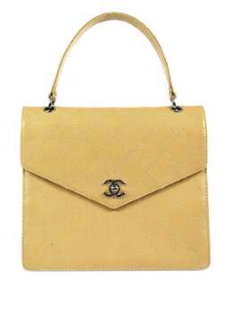 CHANEL Pre-Owned: Бежевая сумка-шоппер 