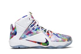 Nike: Белые кроссовки  Lebron 12