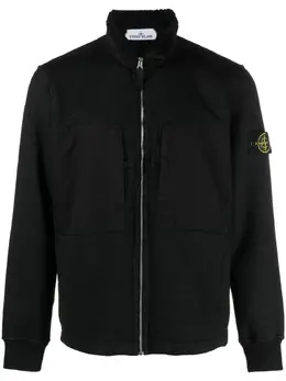 Stone Island: Чёрная куртка  Compass