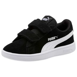 PUMA: Чёрные кроссовки  Smash V2