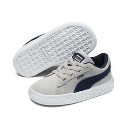 PUMA: Серые кроссовки  Suede Classic