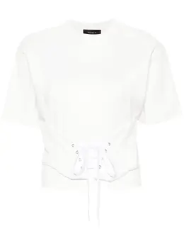 Mugler: Хлопковая футболка 