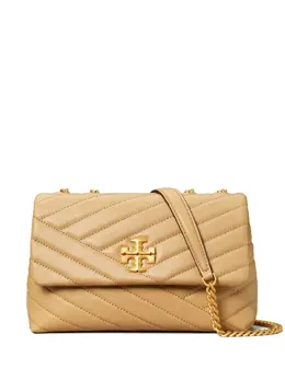 Tory Burch: Бежевая сумка  Kira Chevron