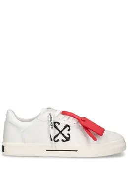 OFF-WHITE: Белые кроссовки  Vulcanized