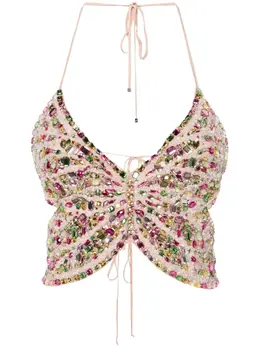 Blumarine: Бежевый топ 