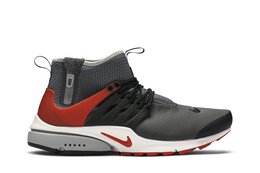 Nike: Серые кроссовки  Air Presto Mid Utility