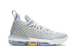 Nike: Серые кроссовки  Lebron 16