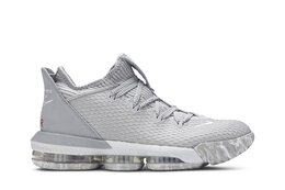 Nike: Серые кроссовки  LeBron 16 Low