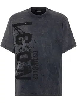Dsquared2: Тёмная футболка  Icon