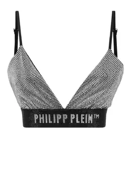 Philipp Plein: Чёрный бюстгальтер  Crystal