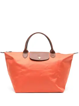 Longchamp: Оранжевая сумка-шоппер Le Pliage Original