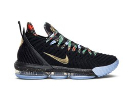 Nike: Чёрные кроссовки  Lebron 16