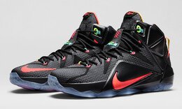 Nike: Чёрные кроссовки  Lebron 12