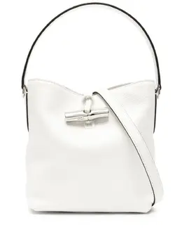 Longchamp: Белая сумка  Roseau