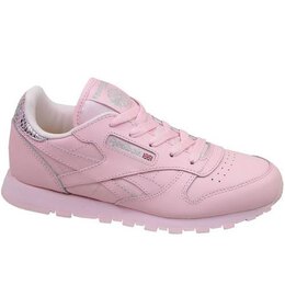 Reebok: Розовые кроссовки  Classic Leather