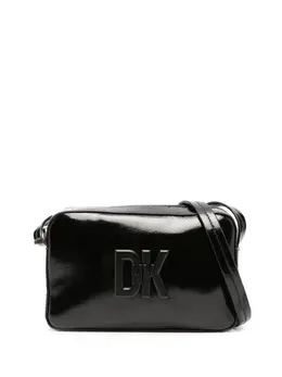 DKNY: Чёрная сумка через плечо 