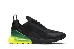 Nike: Зелёные кроссовки  Air Max 270