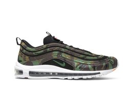 Nike: Зелёные кроссовки  Air Max 97