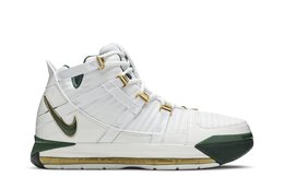 Nike: Зелёные кроссовки  Zoom Lebron 3 QS