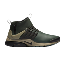 Nike: Зелёные кроссовки  Air Presto Mid Utility