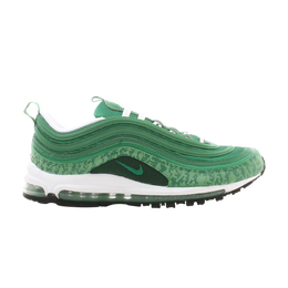 Nike: Зелёные кроссовки Air Max 97