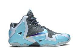 Nike: Синие кроссовки  Lebron 11