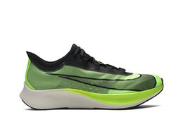 Nike: Зелёные кроссовки  Zoom Fly